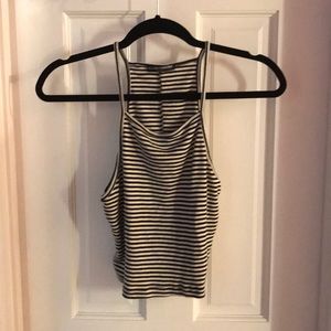 Brandy Melville Striped Halter Top
